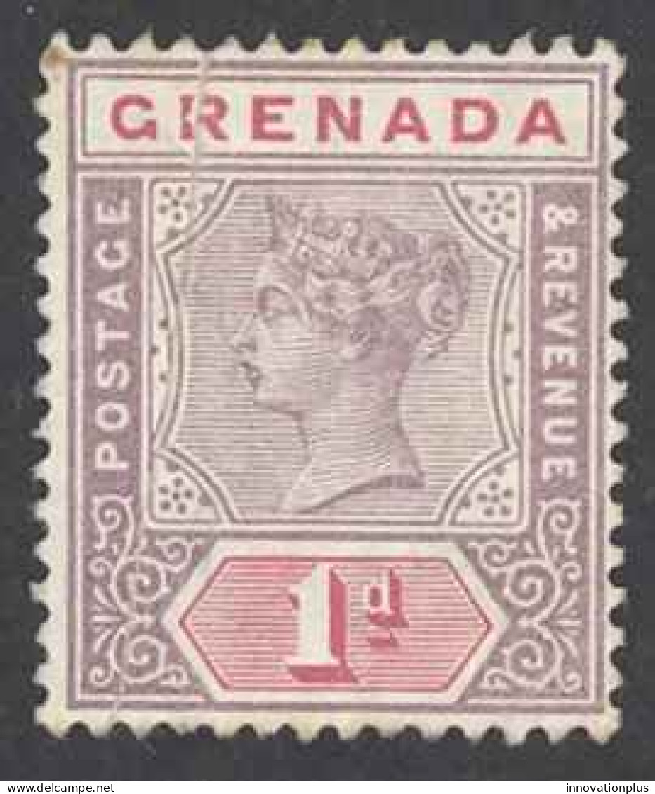 Grenada Sc# 40 MH 1895-1899 1p Lilac & Carmine Rose Queen Victoria - Grenade (...-1974)