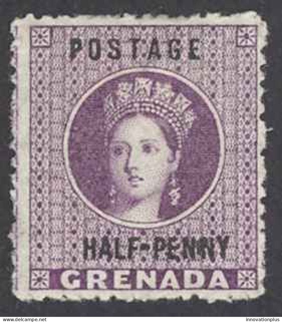 Grenada Sc# 8 MH (a) 1881 1/2p Purple Queen Victoria - Grenada (...-1974)