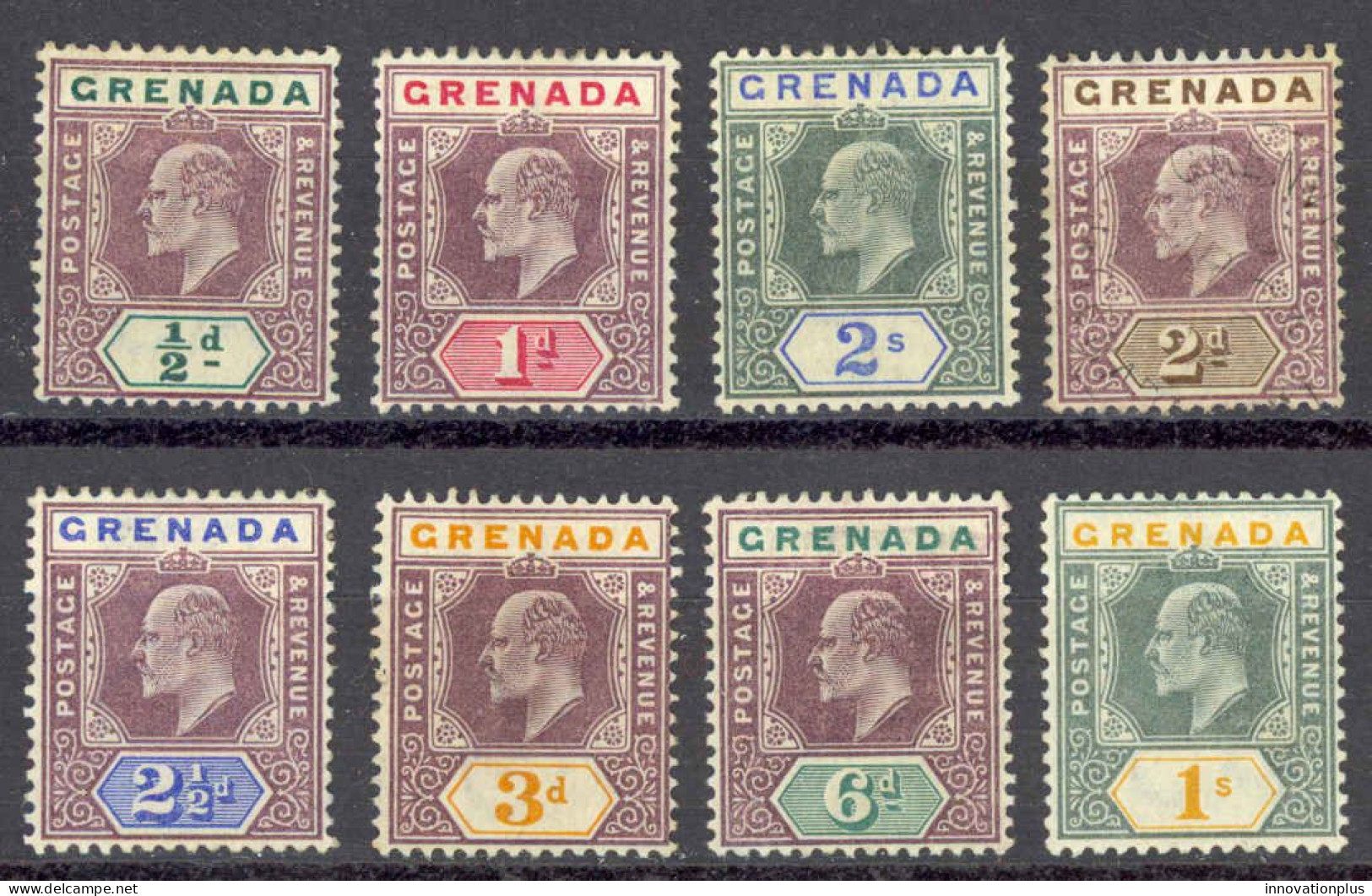 Grenada Sc# 48-55 MH 1902 King Edward VII - Grenade (...-1974)