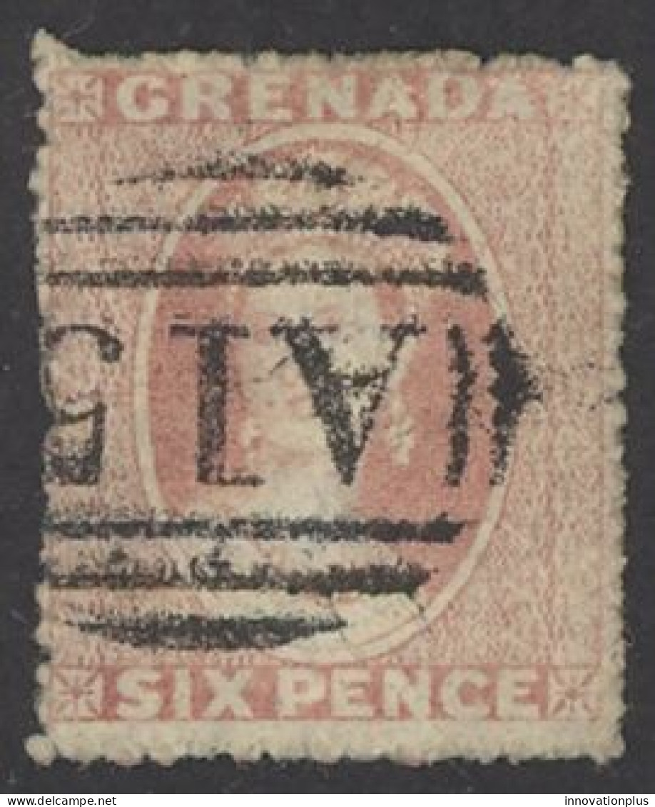 Grenada Sc# 2 Used 1861 6p Queen Victoria - Grenada (...-1974)