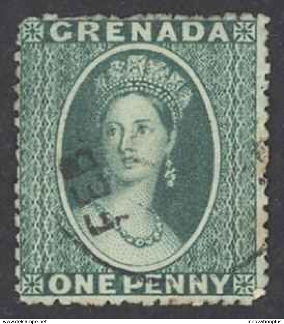 Grenada Sc# 5B Used (a) Perf 15 1873-1878 1p Queen Victoria - Grenada (...-1974)