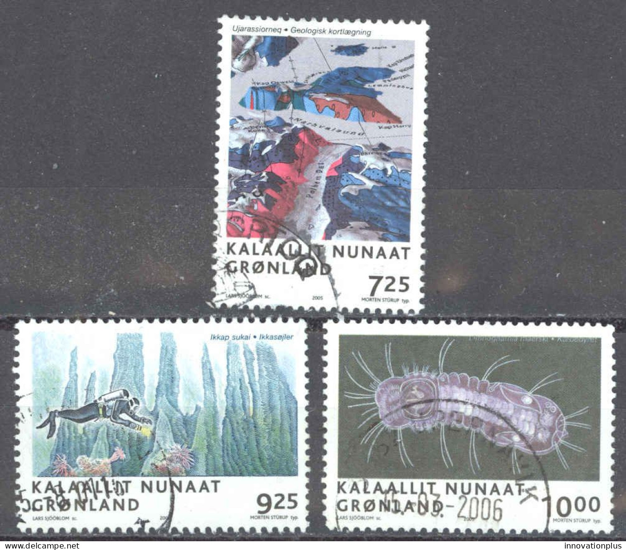 Greenland Sc# 456-458 Used 2005 Science - Gebraucht