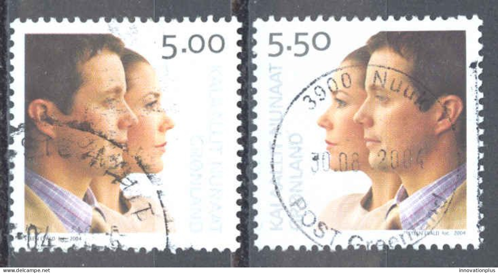 Greenland Sc# 429-430 Used 2004 Royal Wedding - Used Stamps