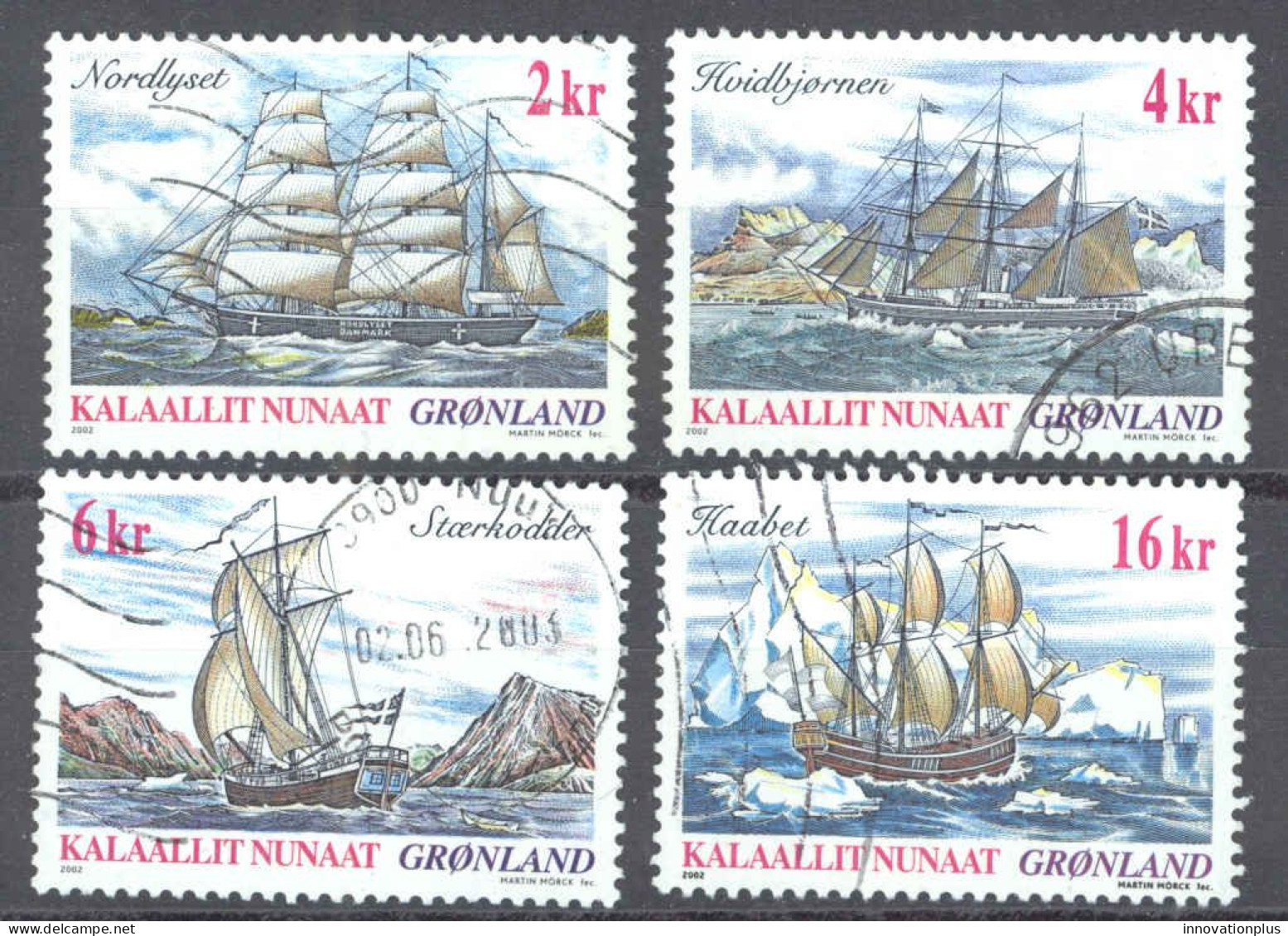 Greenland Sc# 397-400 Used 2002 Ships - Usados