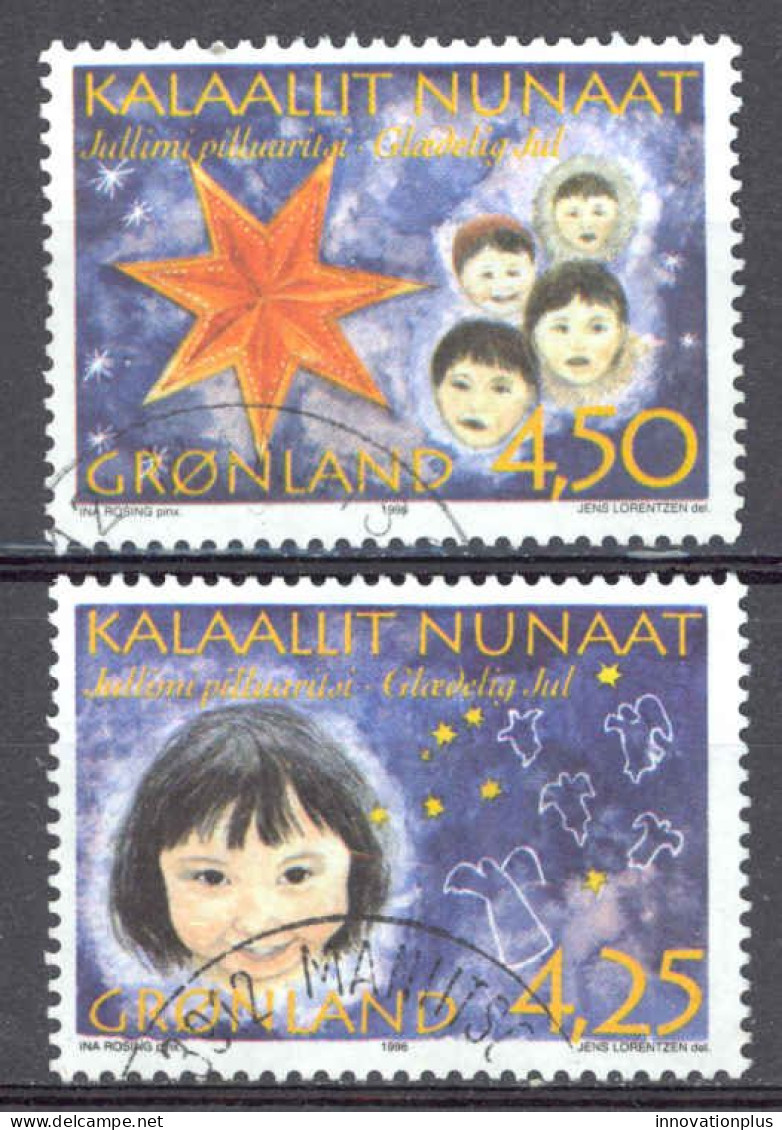 Greenland Sc# 312-313 Used 1996 Christmas - Usati