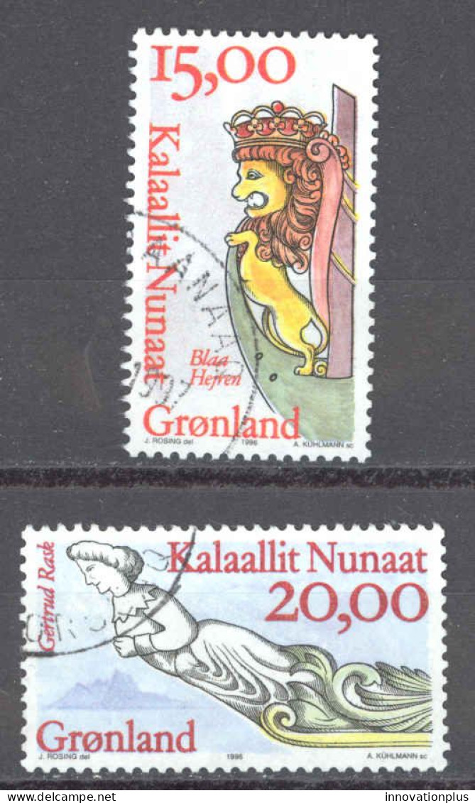 Greenland Sc# 309-310 Used 1996 Ship's Figureheads - Used Stamps