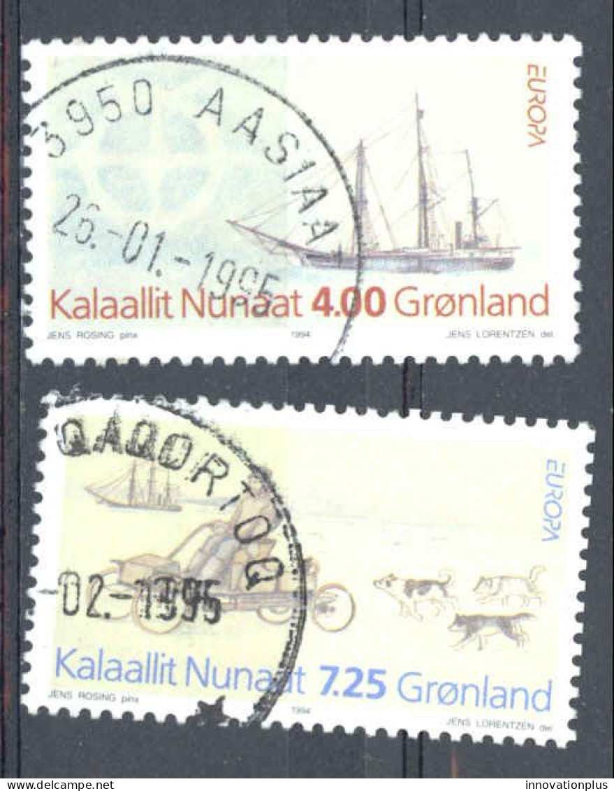 Greenland Sc# 268-269 Used 1994 4k-7.25k Expedition To North East Greenland - Usati