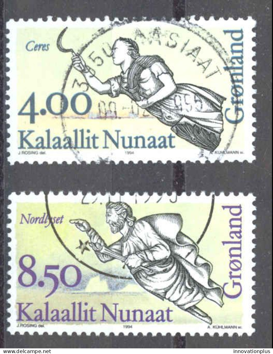 Greenland Sc# 273-274 Used 1994 4k-8.50k Ship's Figureheads - Used Stamps