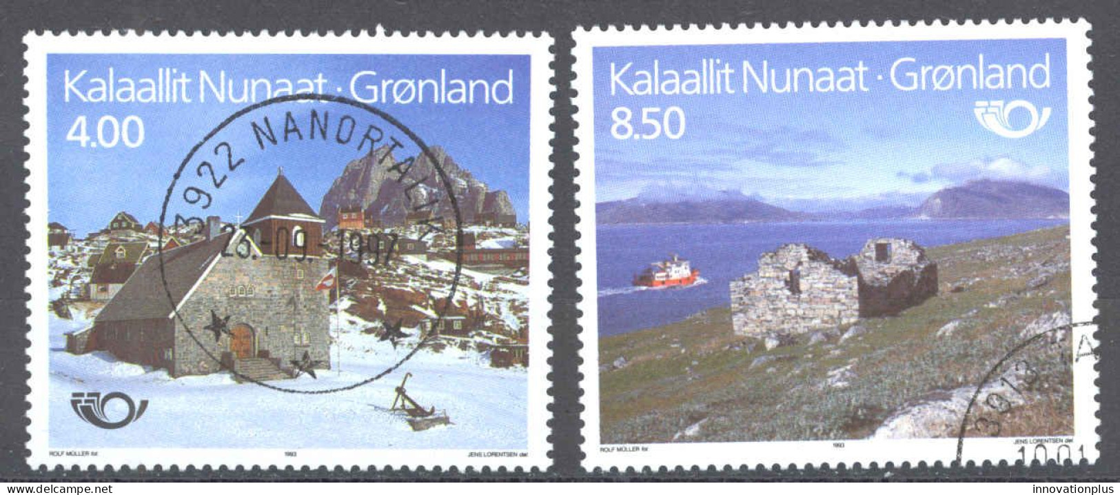 Greenland Sc# 259-260 Used 1993 Tourism - Gebraucht