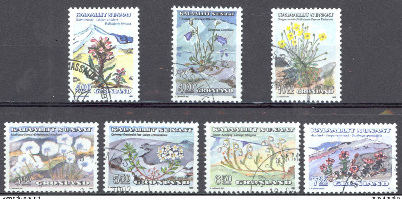 Greenland Sc# 189-196 Used 1989-1992 Plants - Oblitérés