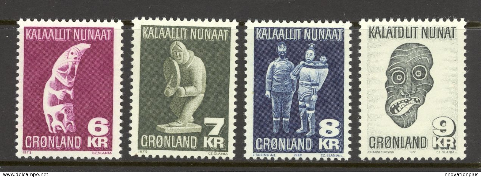 Greenland Sc# 102-105 MNH 1977-1980 Inuit Art - Neufs