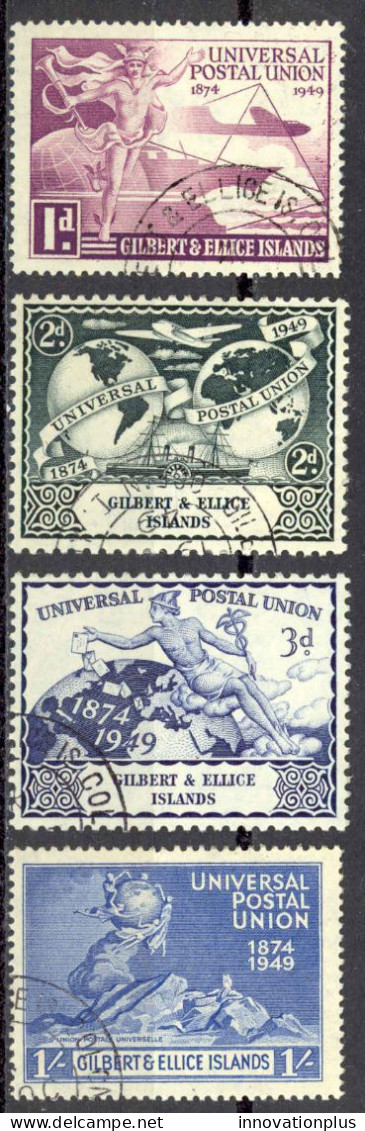 Gilbert & Ellice Islands Sc# 56-59 Used 1949 UPU Issue - Islas Gilbert Y Ellice (...-1979)