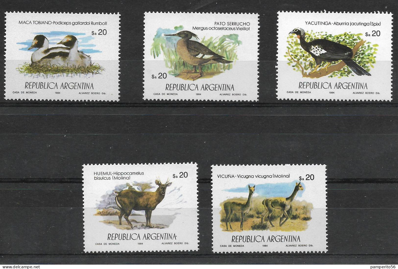 ARGENTINA - Año 1984 Serie Completa Protección De La Vida Silvestre - FAUNA - *MNH* - Neufs