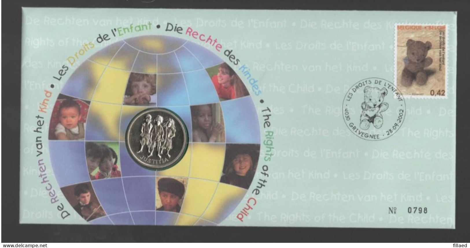 België: Numisletters 3096 Rechten Van Het Kind. - Numisletters