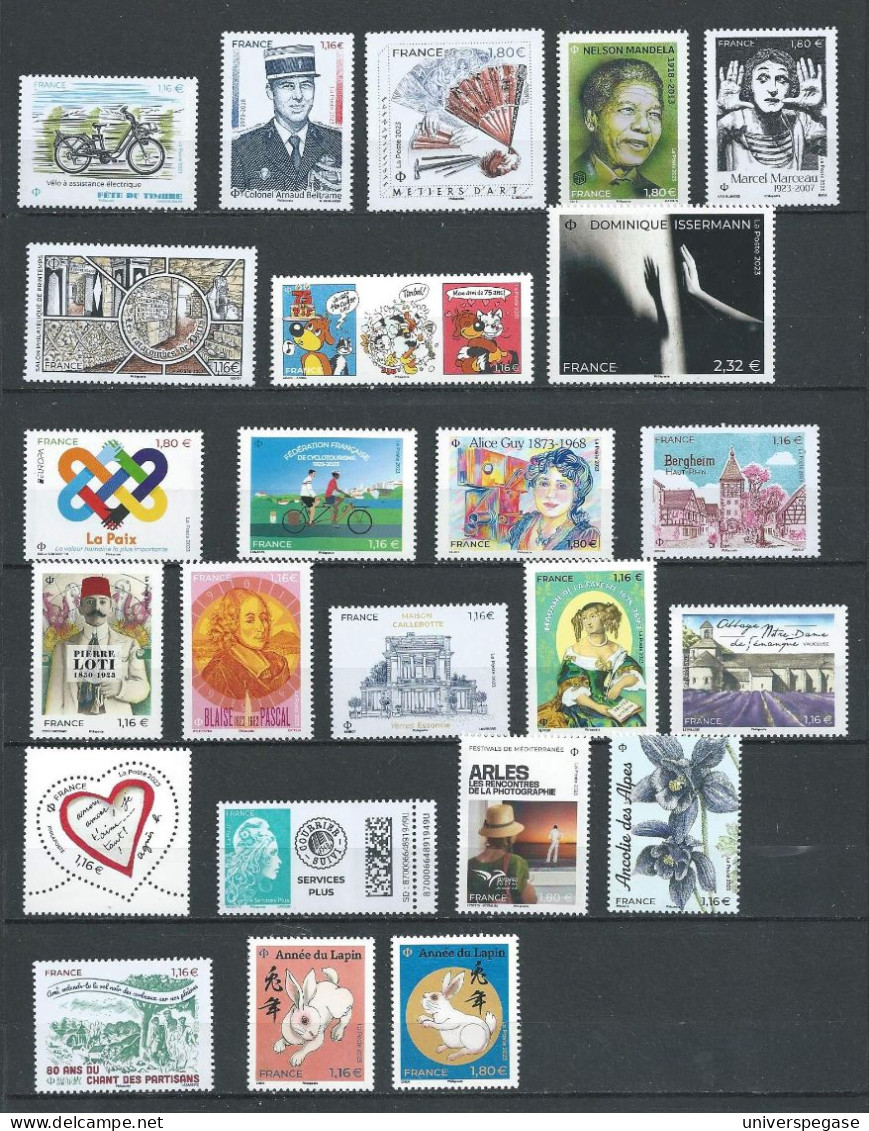 Lot De Timbres De France Neufs** MNH - Année 2023 - 2020-…