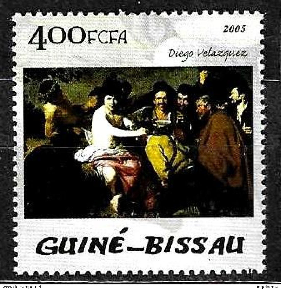 GUINEA-BISSAU - 2005 VELAZQUEZ Trionfo Di Bacco (museo Prado, Madrid) Nuovo** MNH - Mythologie