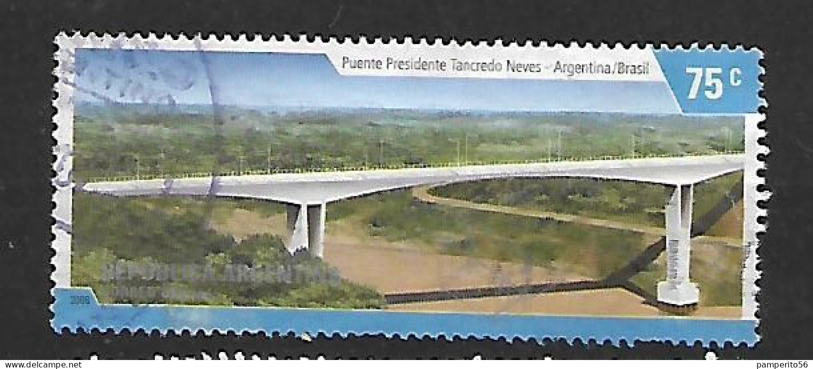 ARGENTINA - AÑO 2006 - Serie Puentes - Puente Tancredo Neves Argentina/Brasil - Usada - Usati