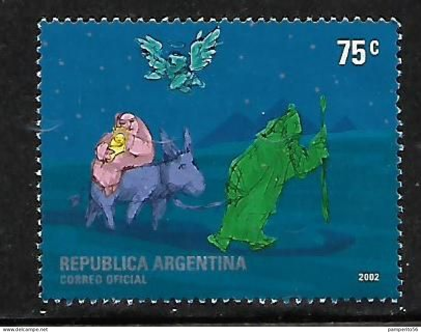 ARGENTINA - AÑO 2002 - Navidad 2002 - Usada - Usados