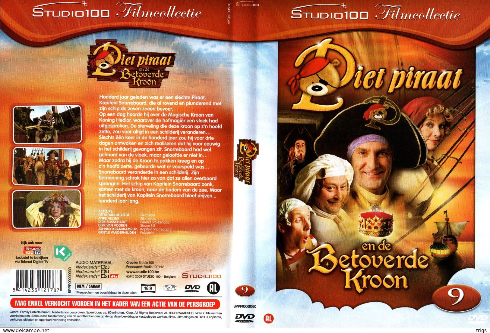 DVD - Piet Piraat En De Betoverde Kroon - Enfants & Famille