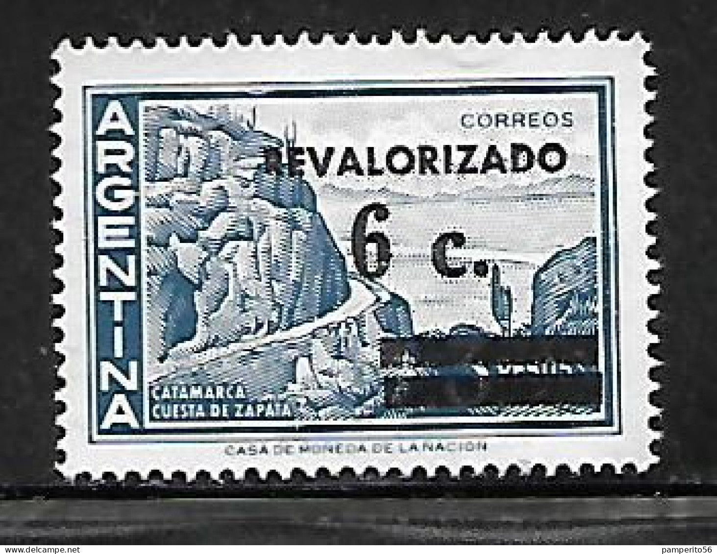 ARGENTINA - AÑO 1975 - Sello REVALORIZADO - Cuesta Del Zapata - Turismo, Paisajes - MNH - Ungebraucht