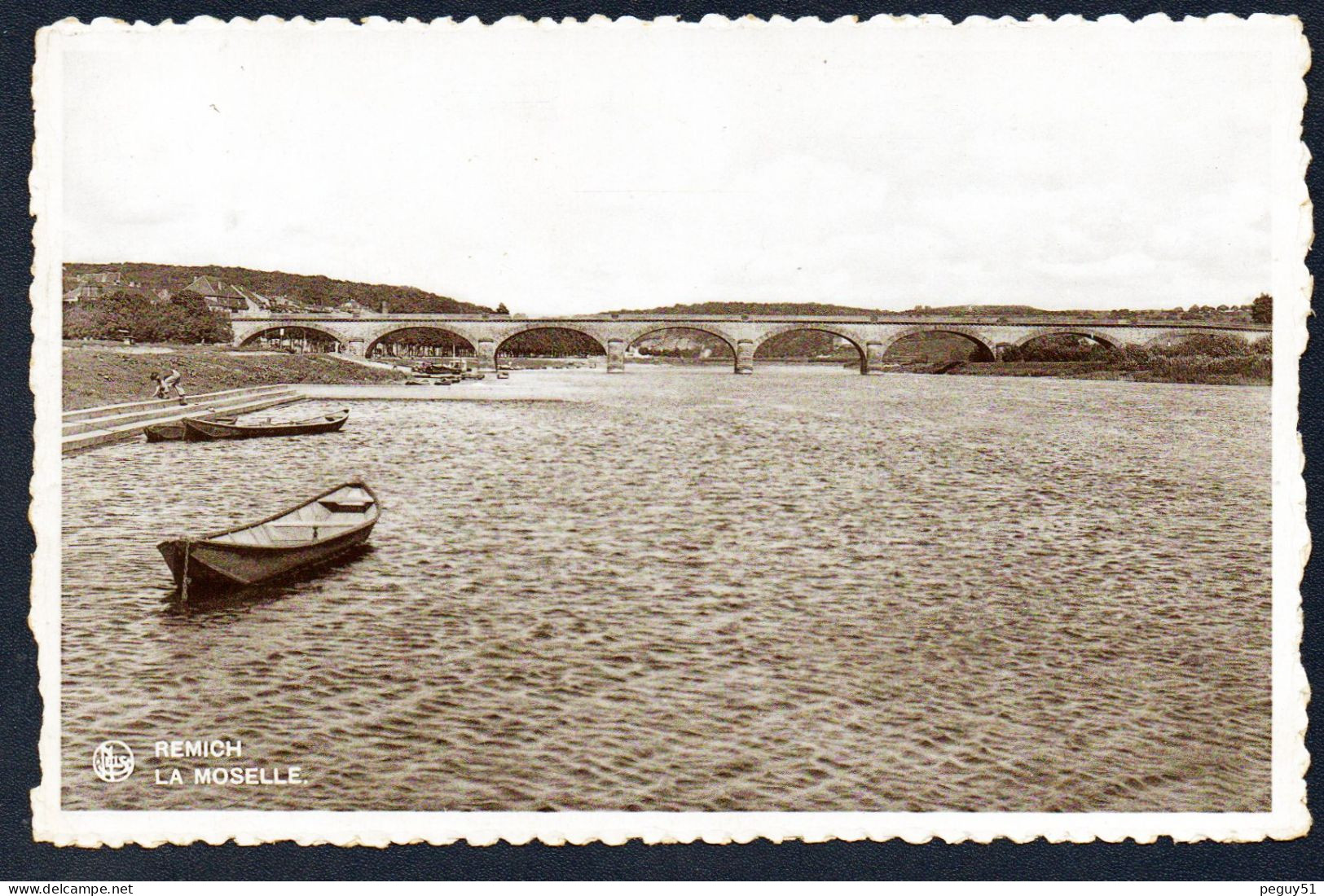 Luxembourg. Remich. Le Pont Sur La Moselle ( Pont 9 Arches -inauguré Le 9 Juillet 1867). 1938 - Remich
