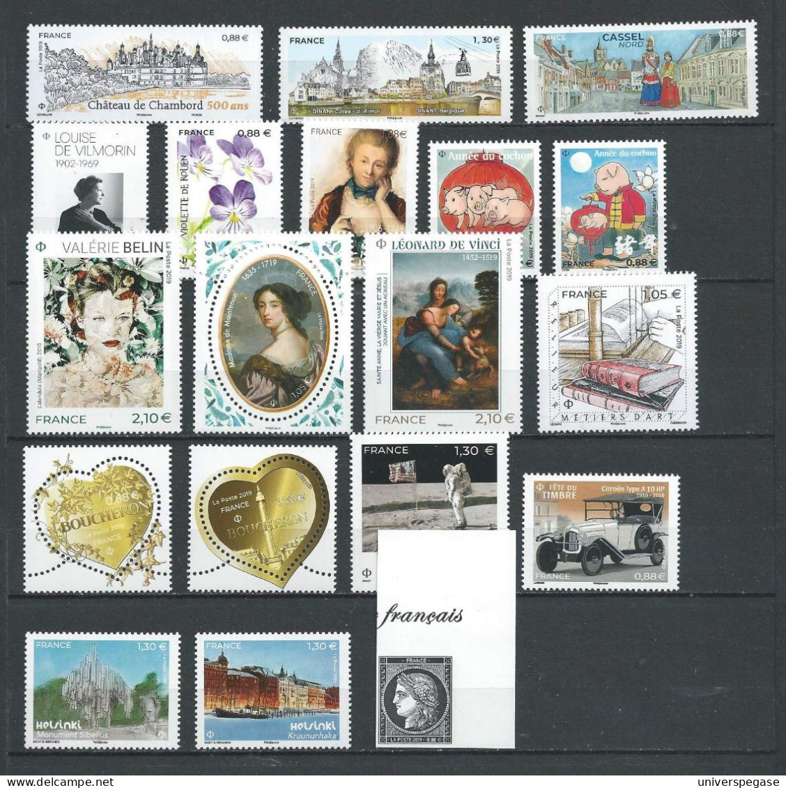 Lot De Timbres De France Neufs** MNH - Année 2019 - 2010-2019