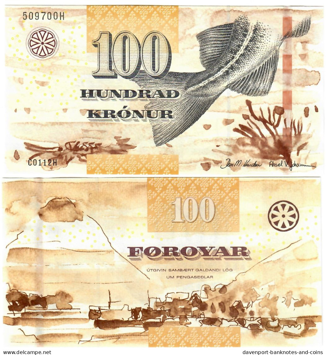 Faroe Islands 100 Kronur 2011 UNC - Färöer Inseln