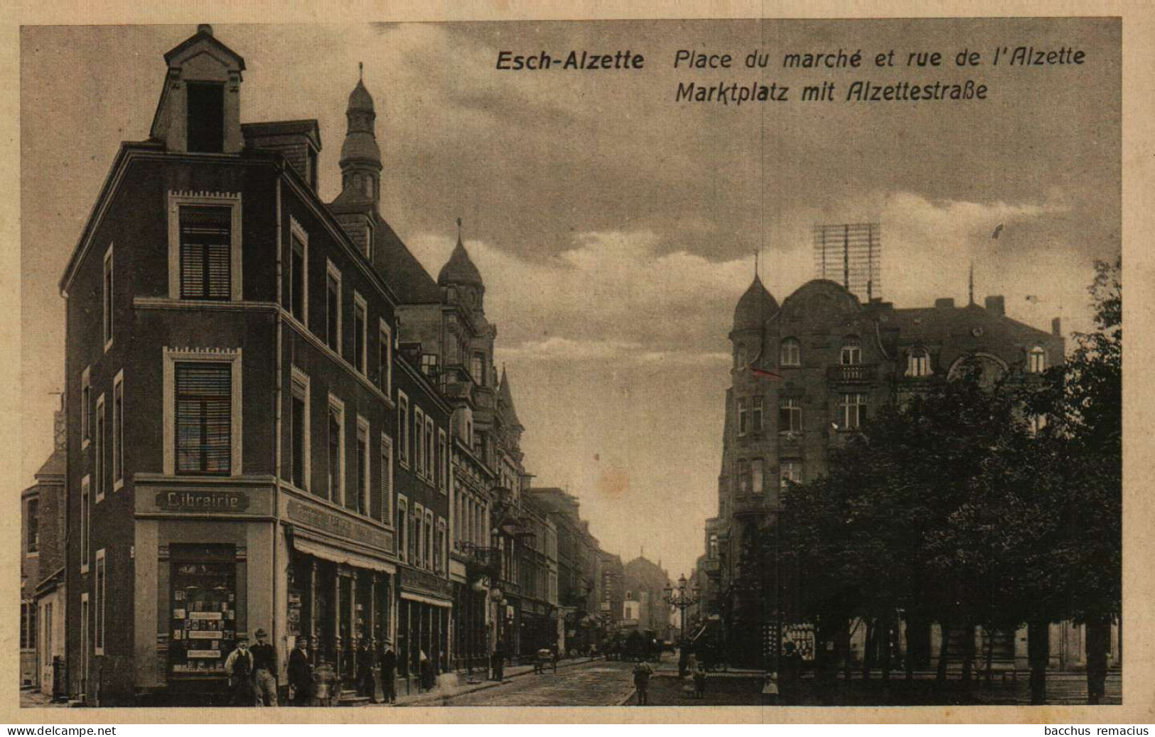 ESCH-SUR-ALZETTE  -  Place Du Marché Et Rue De L'Alzette - Esch-sur-Alzette