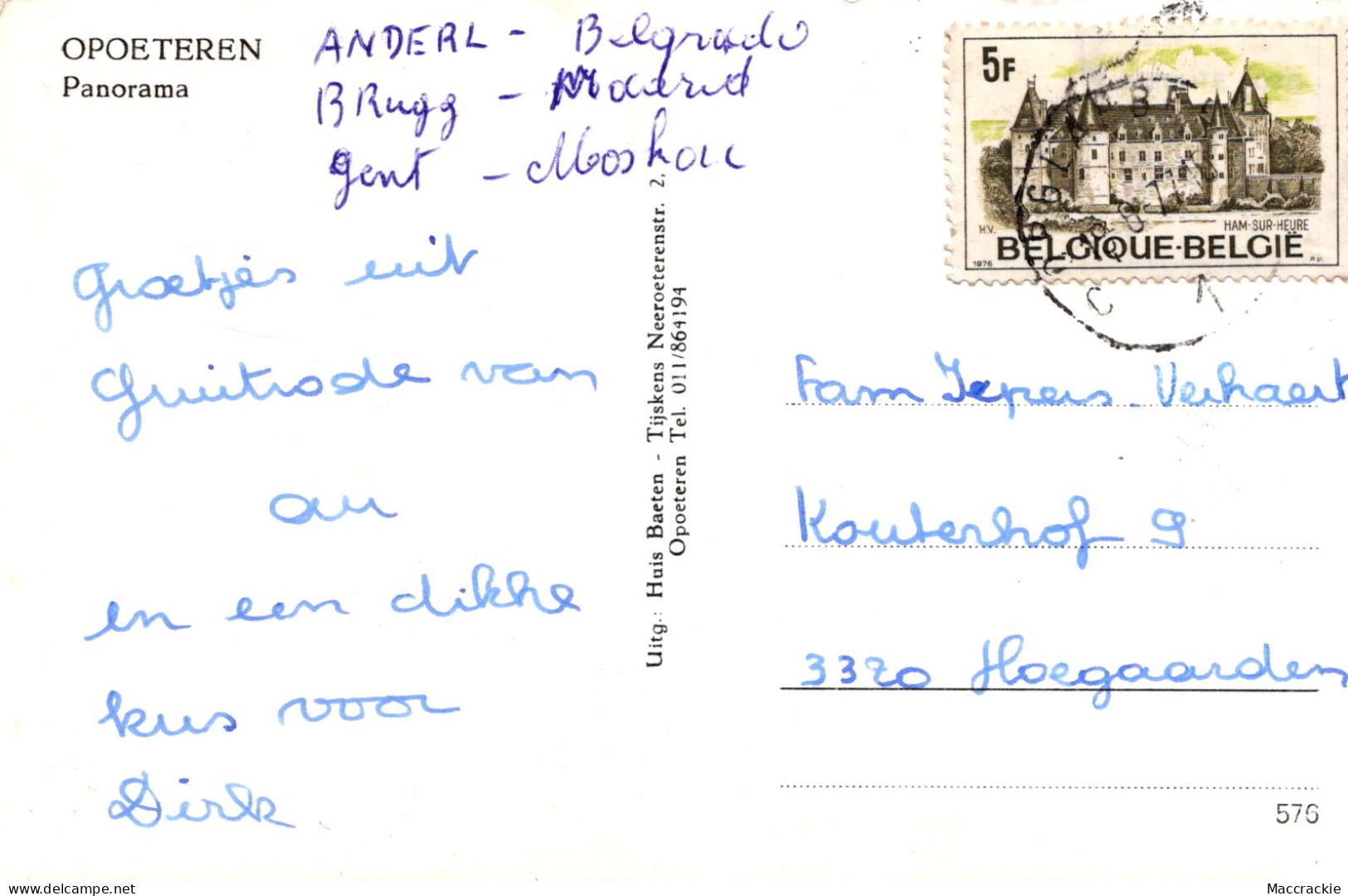 2 Postkaarten Opoeteren - Maaseik