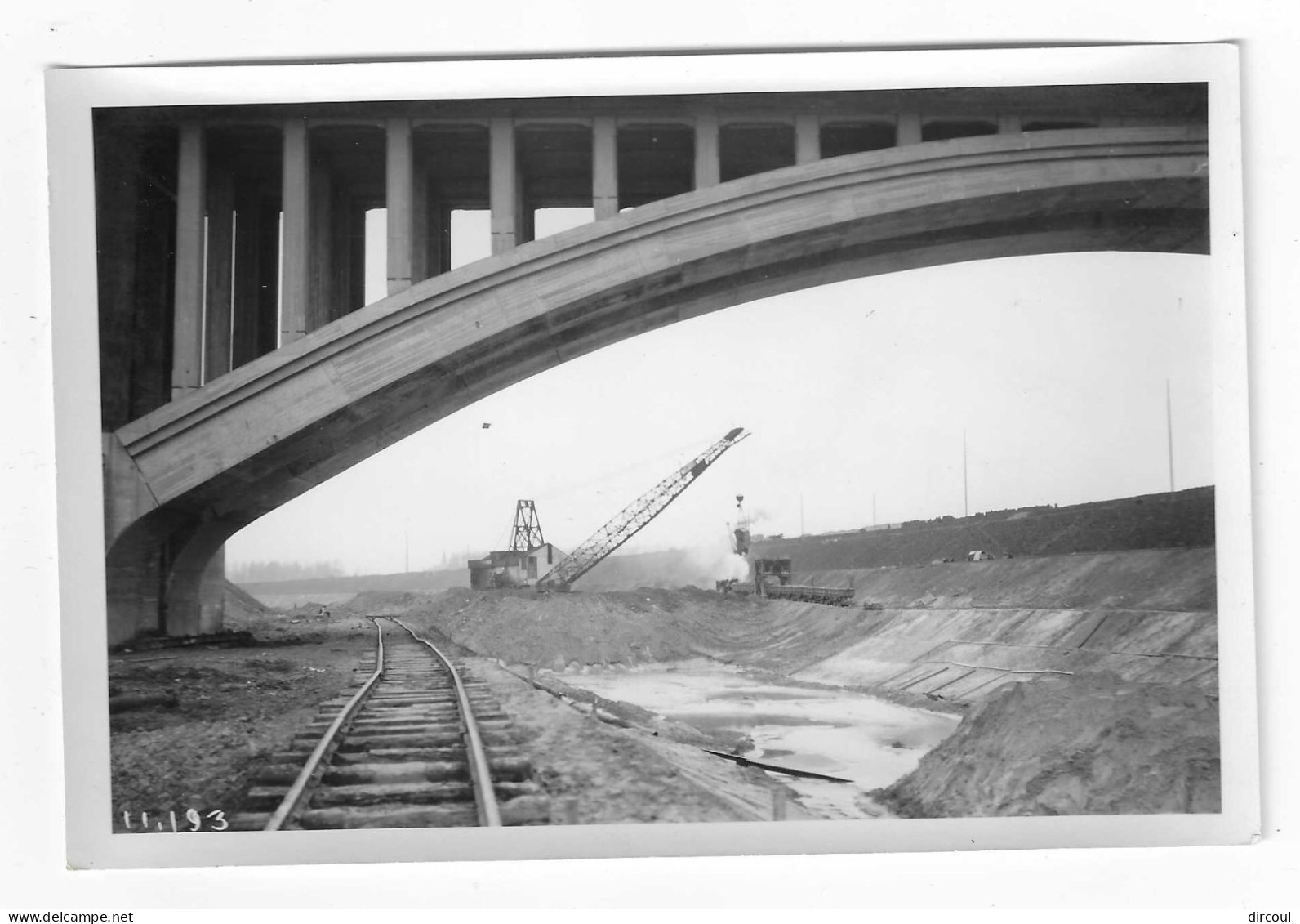 557287  Canal ALBERT   Pont-route  De  Lanaeken   Photo   1938  Travaux  Publics  15  X  10 - Lanaken