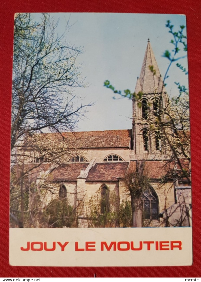 CPM -  Jouy Le Moutier  -(Val-d'Oise ) - C.C.A.S. Maison De Repos "Entre Nous L'église Notre Dame - Clocher Du XIIe Sièc - Jouy Le Moutier