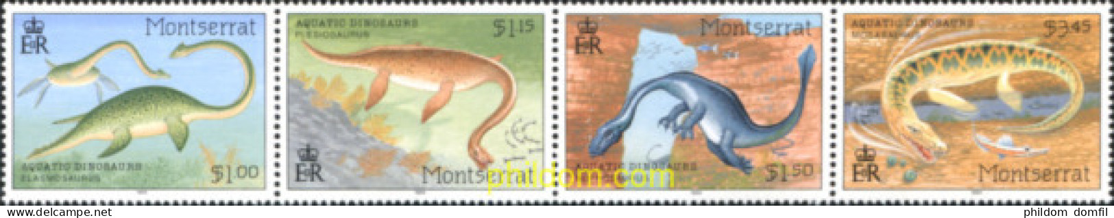 228078 MNH MONTSERRAT 1994 FAUNA PREHISTORICA - Montserrat