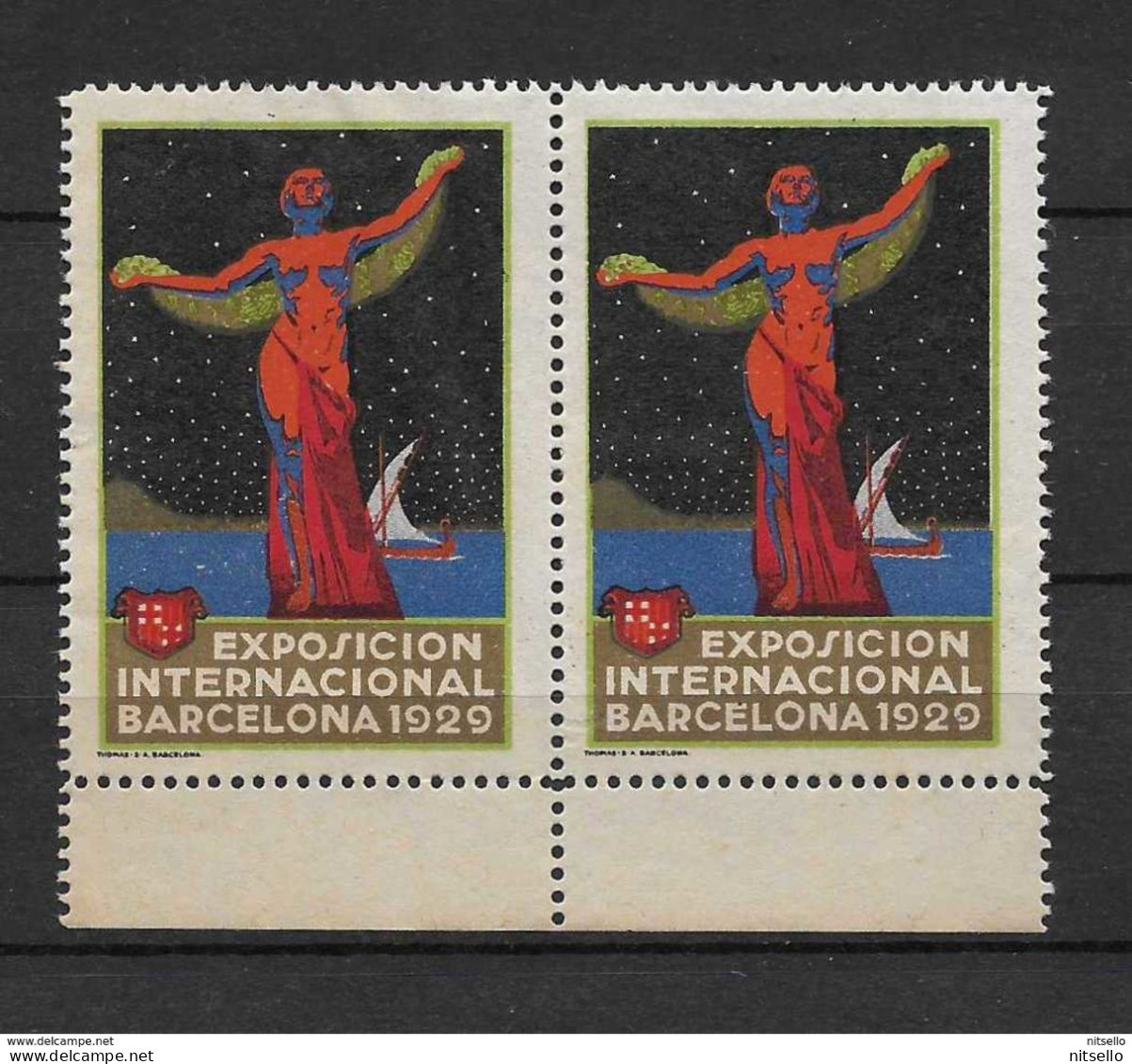 LOTE 1195 A  ///   (C020) BARCELONA EXPOSICION INTERNACIONAL 1929 **MNH     *** MUY RAROS ****** - Barcellona