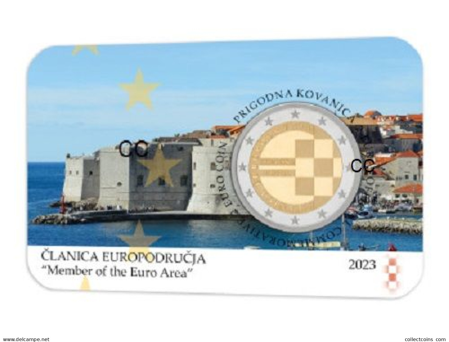 Kroatie 2 Euro 2023 Lidmaatschap Eurozone UNC Coincard Croatia Croazia Croatie Kroatien Membership Eurozone - Kroatien