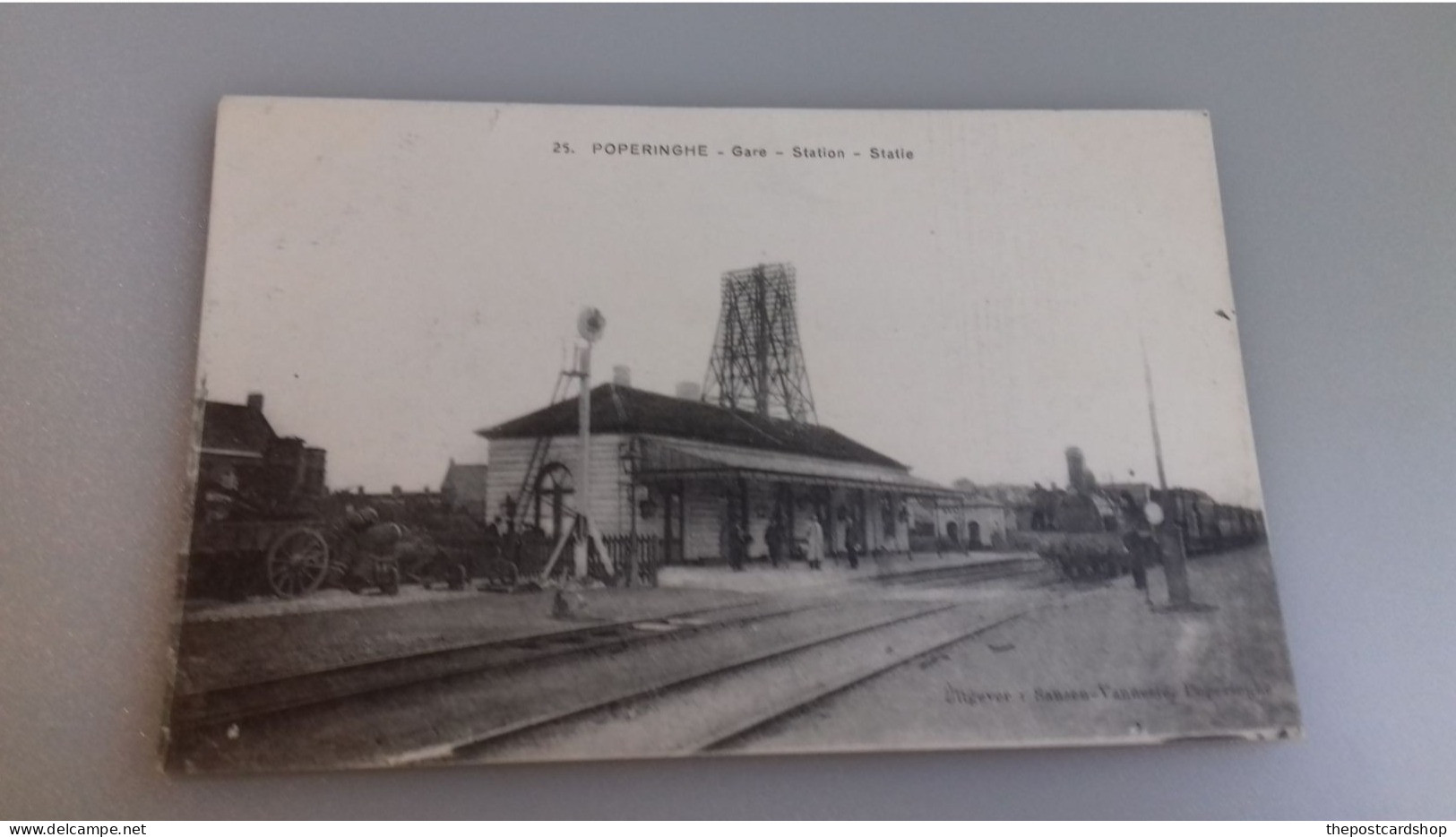 Poperinge Poperinghe La Gare, Statie, 2 Scans Unused - Poperinge