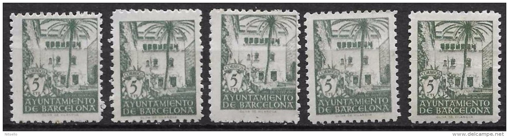 LOTE 1195 B  ///  BARCELONA  VARIEDAD DE DENTADO DE DE COLOR   EDIFIL Nº:  67  **MNH  ¡¡¡ LIQUIDATION - JE LIQUIDE !!! - Barcelone