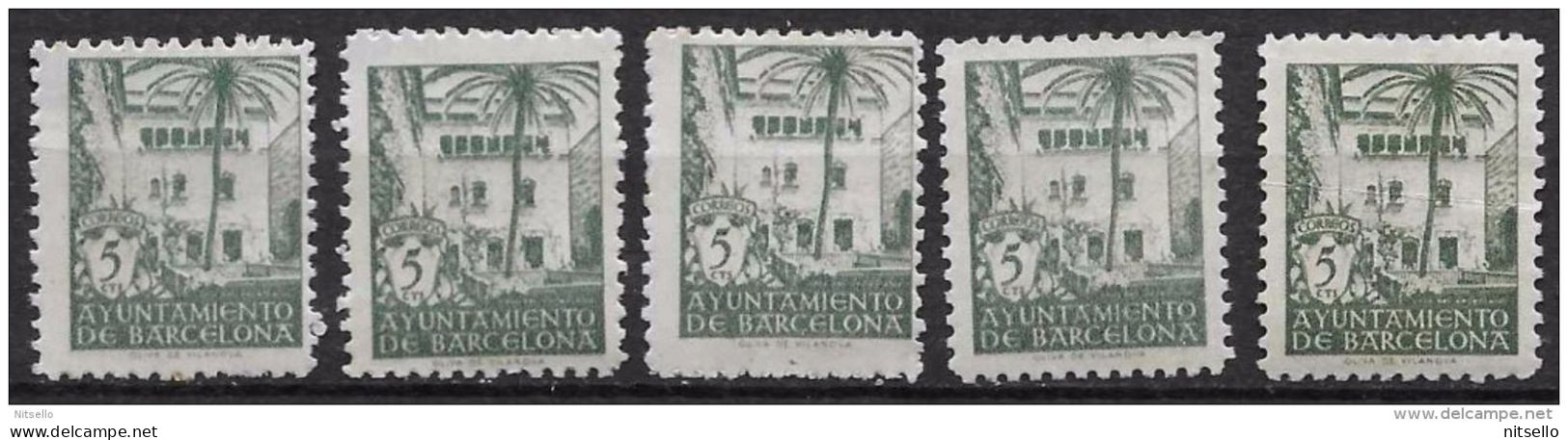 LOTE 1195 B  ///  BARCELONA  VARIEDAD DE DENTADO DE DE COLOR   EDIFIL Nº:  67  **MNH  ¡¡¡ LIQUIDATION - JE LIQUIDE !!! - Barcellona