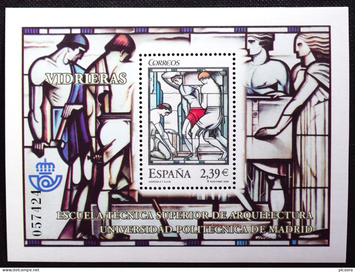 España Spain  2006 Vidrieras Mi BL159  Yv BF157  Edi 4280  Nuevo New MNH ** - Glas & Fenster