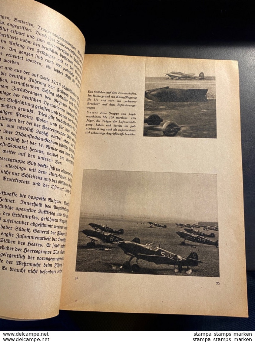 Luftwaffe Buch 2.Weltkrieg Drittes Reich Luftsieg über Polen 1940  Adler Verlag, 128 Seiten, Softcover-Buch - Police & Military