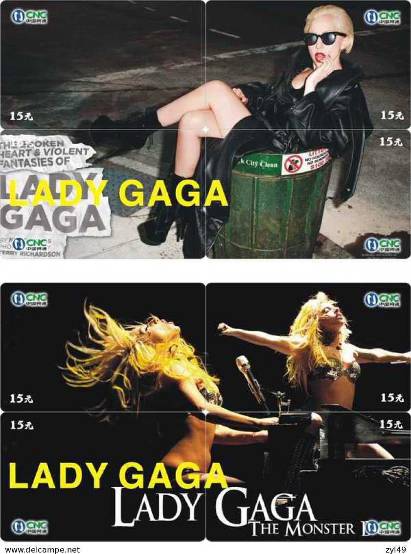 M14019 China phone cards LADY GAGA puzzle 192pcs