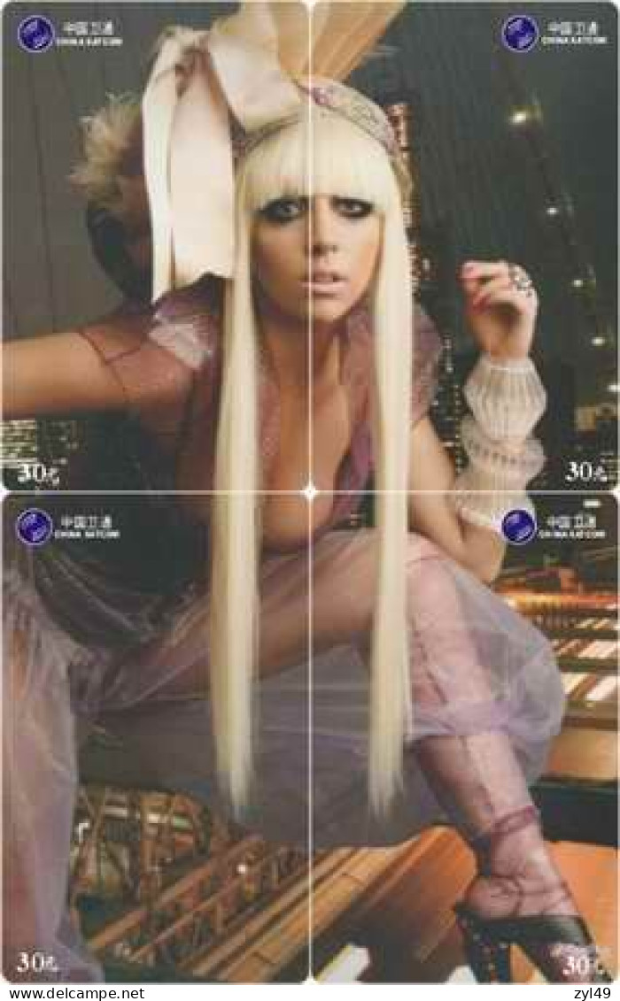 M14019 China phone cards LADY GAGA puzzle 192pcs