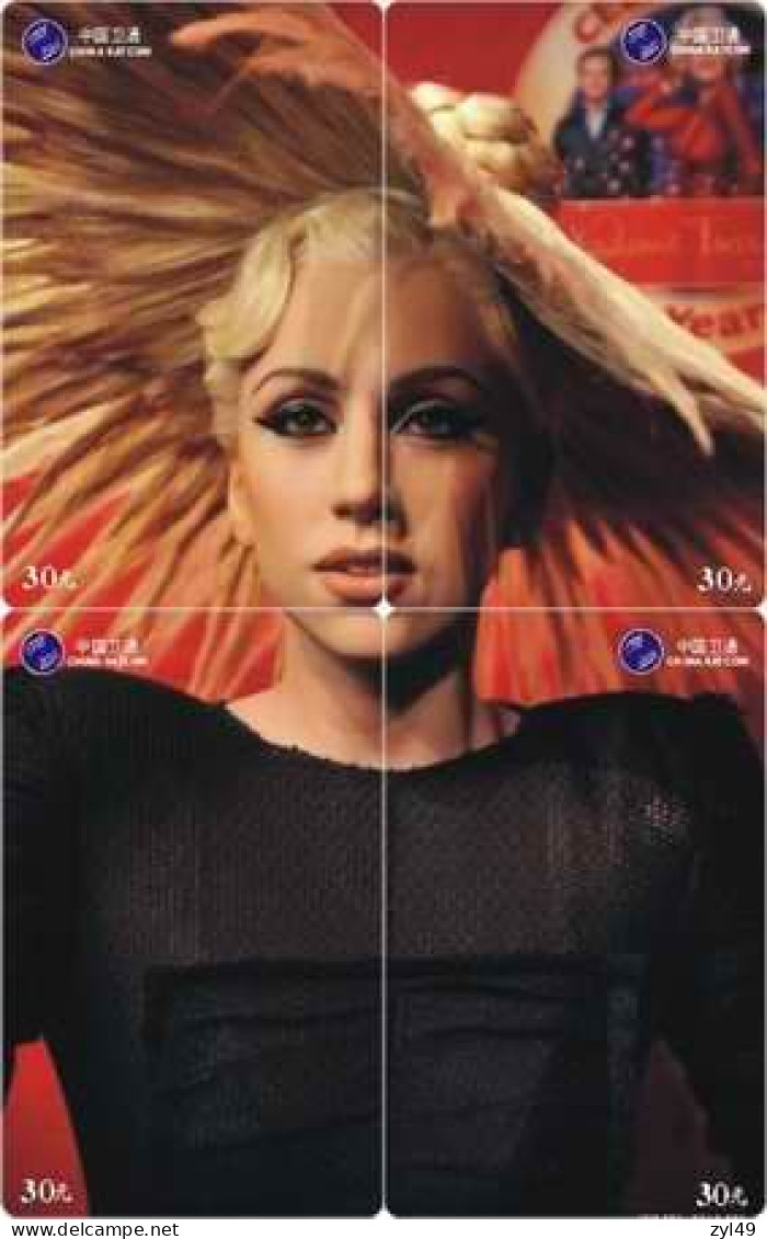 M14019 China phone cards LADY GAGA puzzle 192pcs