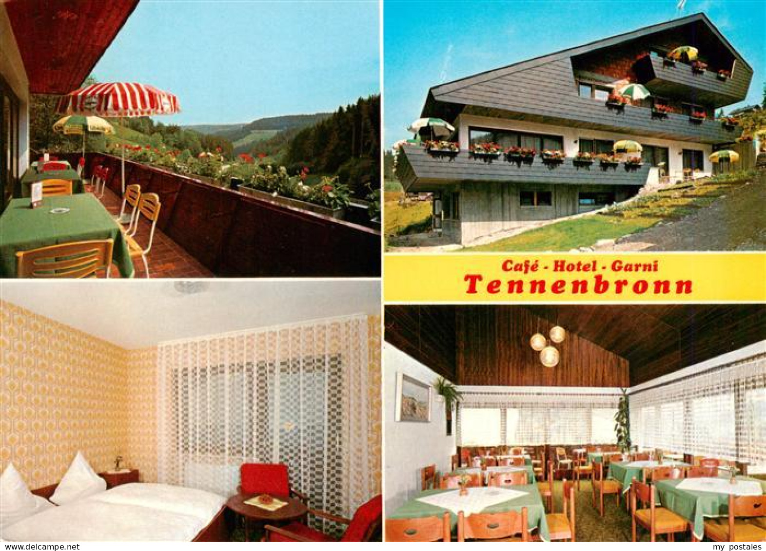 73941837 Tennenbronn Cafe Hotel Garni Tennenbronn Balkon Gaestezimmer Gastraum - Schramberg