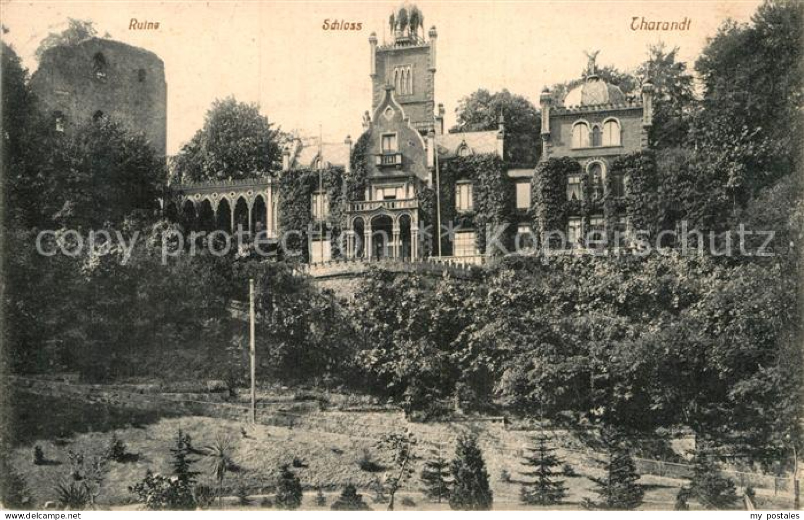 43005640 Tharandt Ruine Schloss Englers Postkarte Tharandt - Tharandt