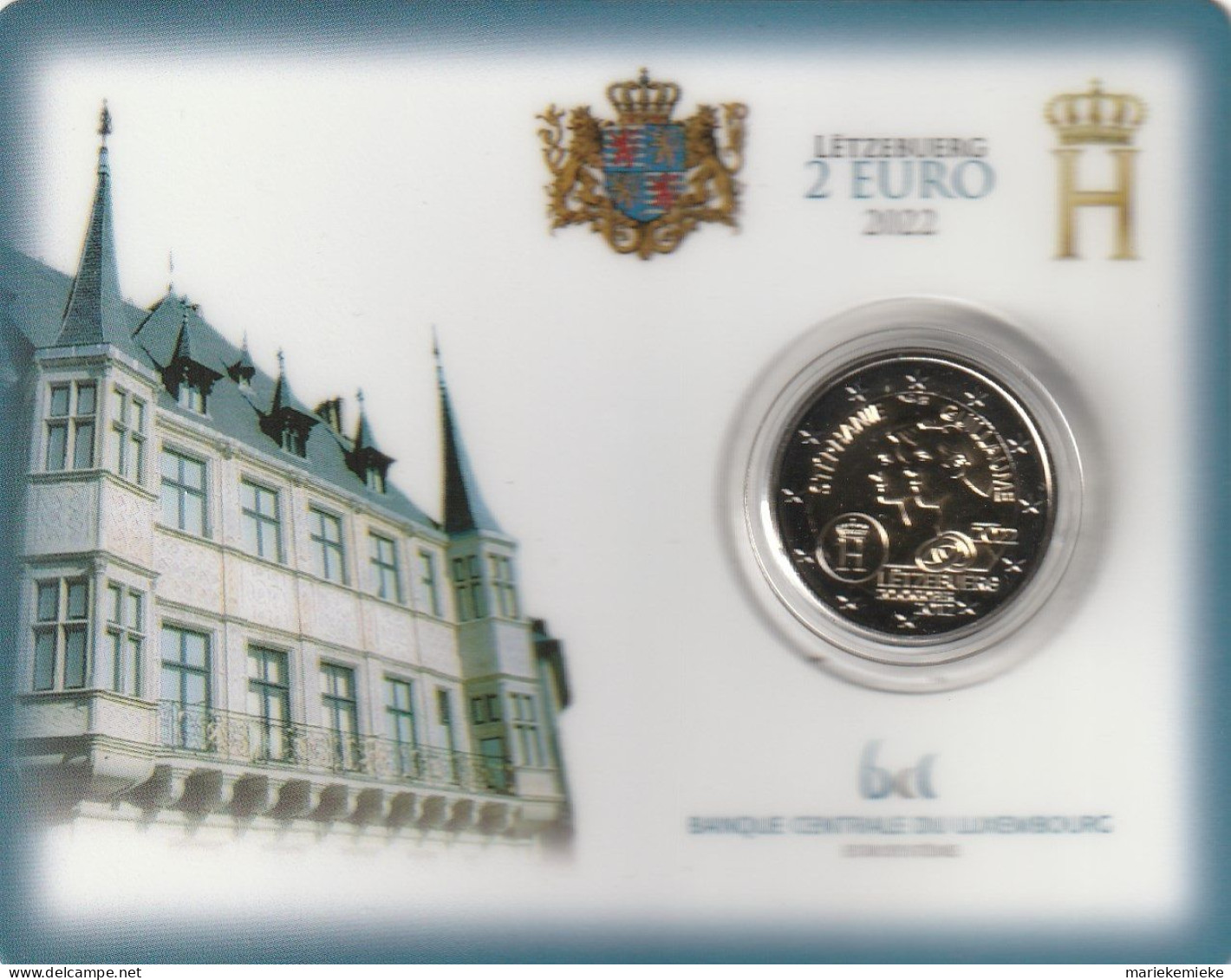 LUXEMBURG 2022 COINCARD 2€   /  LUXEMBOURG 2022 CARTE PIÈCE DE MONNAIE 2€ / LUXEMBOURG 2022 COINCARD 2€ - Lussemburgo