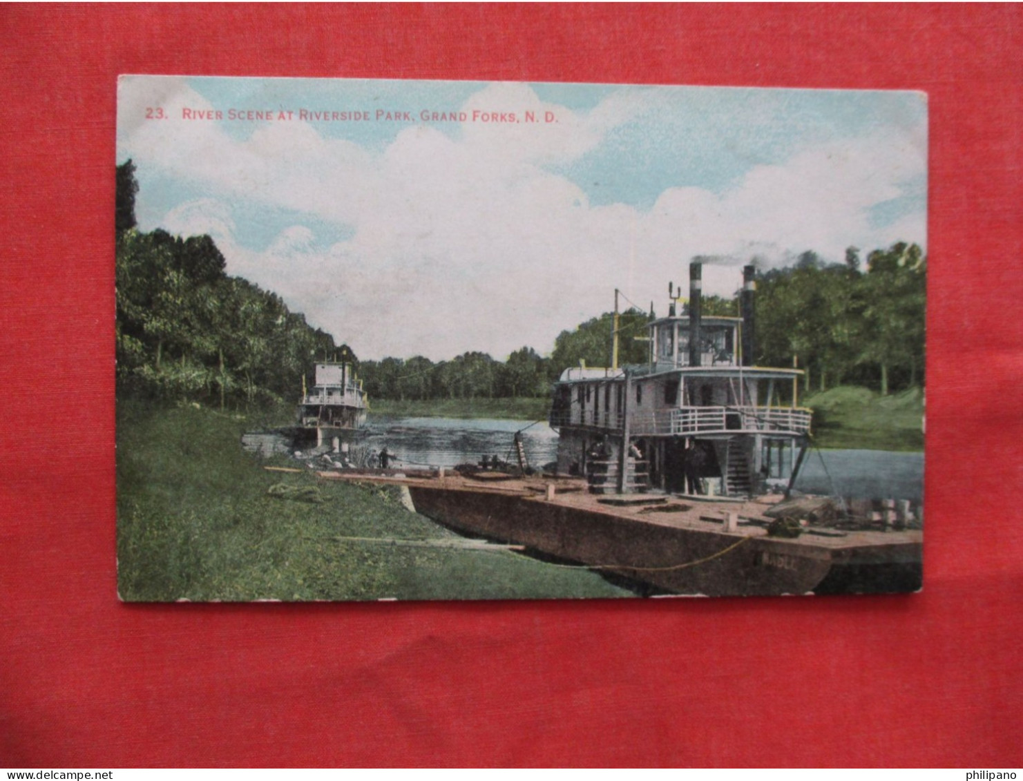 Steamer At Riverside Park.   Grand Forks   North Dakota > Grand Fork   Ref 6267 - Grand Forks