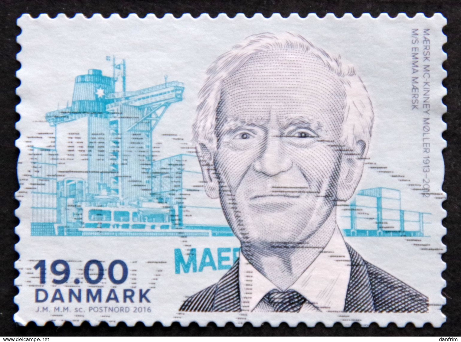 Denmark  2016  MAERSK   MiNr.1875   (O)   ( Lot  B 2236 ) - Usado