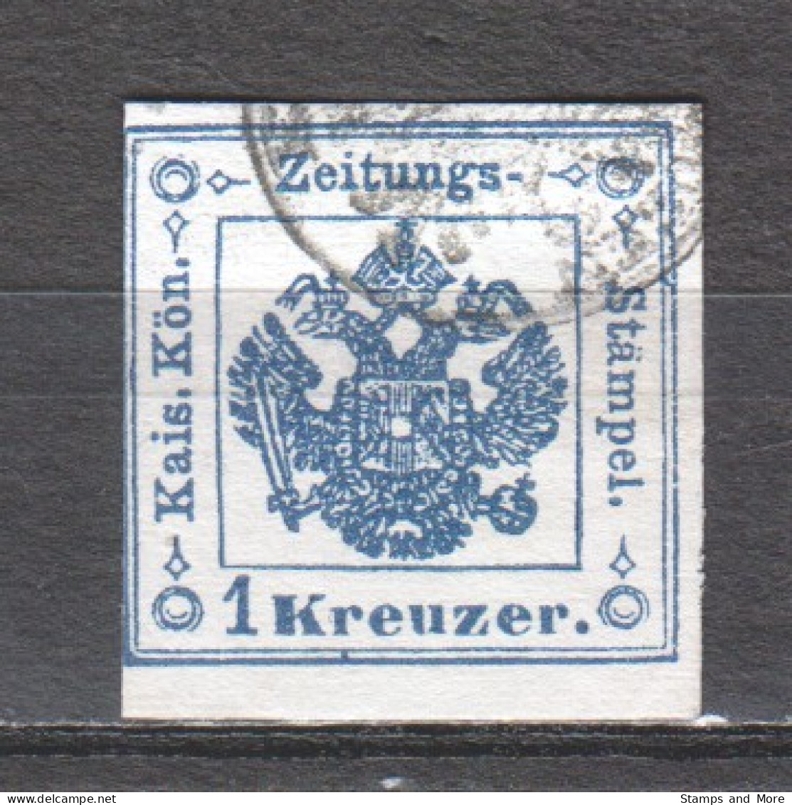 Austria 1858 Zeitungsmarke Mi 2-III Canceled  - Newspapers