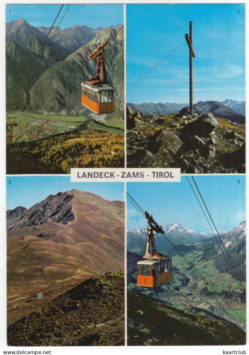 Landeck-Zams - Tirol: Venetseilbahn, Gipfelkreuz  - (Österreich/Austria) - Gondel - Landeck