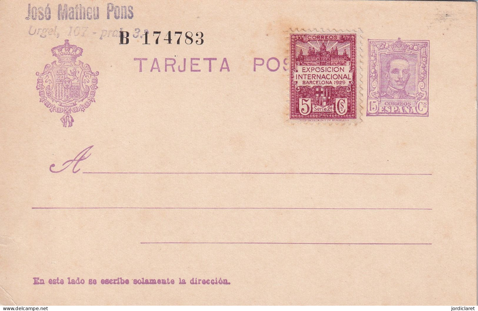 E.POSTAL Nº57 - 1850-1931